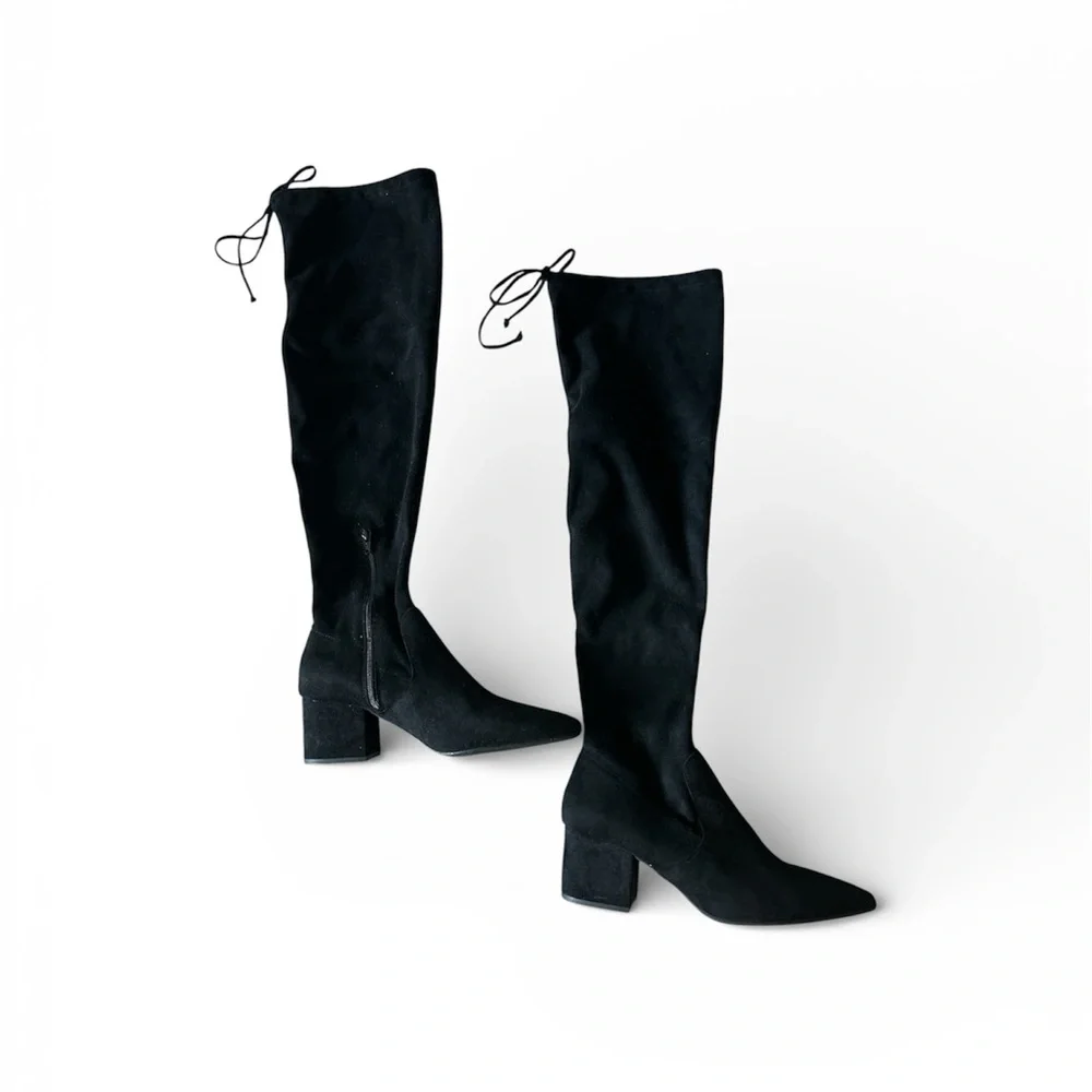A New Day “Greta” Elegant Black Knee-High Boots size 11 NWOT
